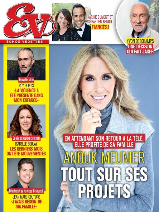 Détails du titre pour Échos Vedettes par TVA Publications Inc. - Disponible